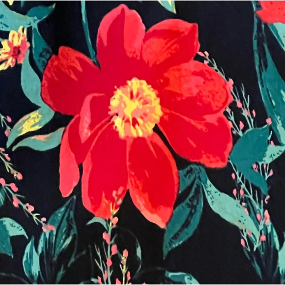 Maurices Floral Coastal Midi Skirt Size Medium - Picture 3 of 10